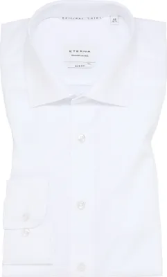 Produktbild von Eterna - Slim Fit - Bügelfreies Herren Langarm Hemd, (1100 F170), Größe:42, Farbe:Weiß (00)