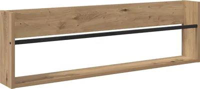 Zdjęcie produktu dla Regał na gazety z półką Dąb rzemieślniczy 100 x 12 x 30 cm
