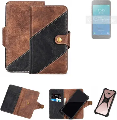 Produktbild von K-S-Trade Handyhülle Schutzhülle Bookstyle Case kompatibel mit Samsung Galaxy J2 Core 2020 Klapphülle Cover Hülle Schutztasche 1x
