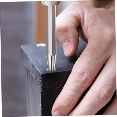 Produktbild von Zentrierkörner rutschfest, 2 Stück, kleiner Locher aus hochkohlenstoffhaltigem Stahl für Legierungen und Holz