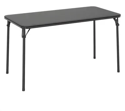 Produktbild von Faltbarer Klapptisch – Camping- & Kartentisch mit Metallrahmen – tragbarer Tisch – Schwarz