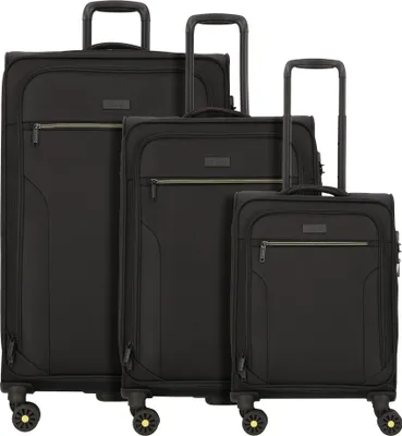 Produktbild von Reisekoffer d&n Travel Line 9704 Trolley Set 3-teilig   4 Rollen - Schwarz