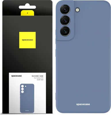 Produktbild von Spacecase Silikonhülle Galaxy S22 blau