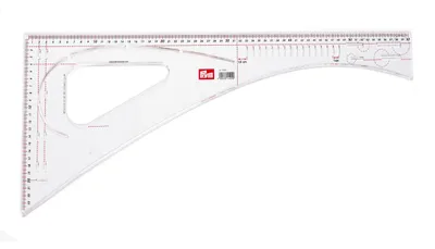 Kleermakersliniaal, transparent, Kunststoff, 24 x 60 cm