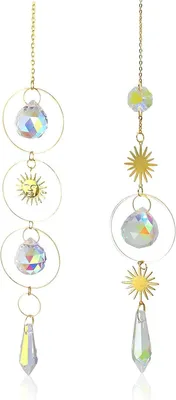 Productafbeelding van Sun catcher 2 stuks 40 cm, kristalglas, voor raam