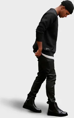 Imagen del producto de Sudadera Ombre, color negro, talla L (para hombre)