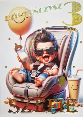 Image de Carte d'anniversaire 3 3K - YEKU
