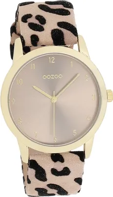 Armbanduhr Damen Beige Uhren Oozoo Damen Lederarmband