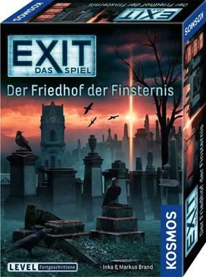 Produktbild von KOSMOS 695163 EXIT - Gra - Cmentarzysko Ciemności, Poziom: Zaawansowany, Gra typu Escape Room, Gra EXIT dla 1-4 graczy w wieku od 12 lat, Unikalna gra salonowa