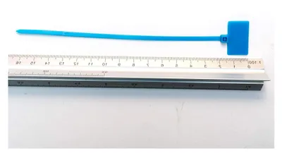 Produktbild von Kabelbinder 165 mm mit Beschriftungsfeld, 100 Stück (Gelb)