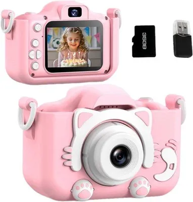 Obrázek produktu pro Dětský fotoaparát – 48 MP – videokamera s rozlišením 1080p – duální videokamera – cestovní fotoaparát