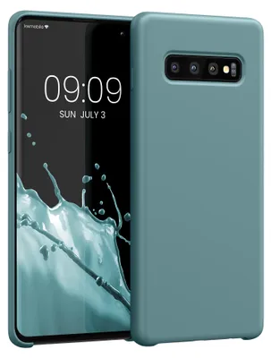 Produktbild von kwmobile Handyhülle für Samsung Galaxy S10 Plus / S10+ Hülle - Case Silikon - Kabelloses Laden - Schutzhülle Cover in Antique Stone