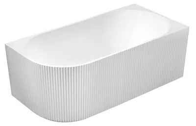 Obrázek produktu pro TIBERA STRIP R rohová vana, 150x75cm, vlnový panel, bílá