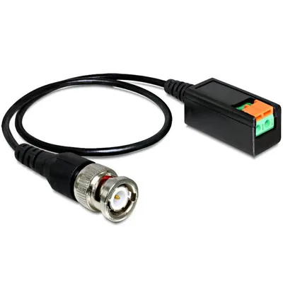 Produktbild von DELOCK Adapter Terminalblock 2Pin -> BNC Stecker Kabel 0.40m