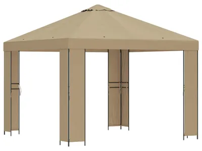 Obrázek produktu pro vidaXL Altán 3 x 3 m, béžový, polyester a ocel, 190 g/m²