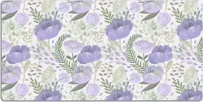 Produktbild von Schreibtischmatte Tischunterlage 120x60 cm Mauspad - Pastellmohnblume.