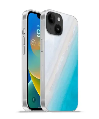 Produktbild von MuchoWow® Handyhülle Schutzhülle Hülle für Apple iPhone 14 - Softcase Strand - Meer - Blau Silikon Softcase Handy Hülle - Mobiltelefonhülle