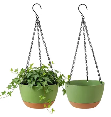 Immagine prodotto di Vaso sospeso autoirrigante con fori di drenaggio (2 pezzi)