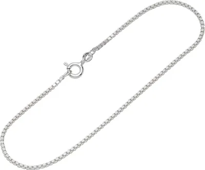 Produktbild von Armband 925 Sterling Silber 19cm Venezianerkette diamantiert Damen Armkette fein