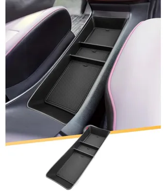Obrázek produktu pro Úložná schránka do středové konzole pro elektromobil BYD Dolphin, modely 2023-2026, materiál ABS, barva černá