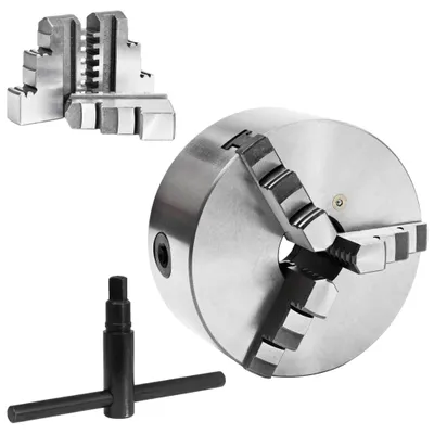 Produktbild von vidaXL 3-Backen-Drehfutter Selbstzentrierend 160 mm Stahl