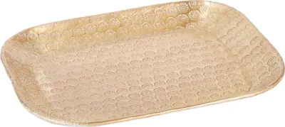 Immagine prodotto di Vassoio Portacandele Scandinavo Janshir Oro 28cm Quadrato
