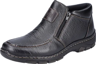 Produktbild von Rieker Herren Stiefeletten Warmfutter Reißverschluss 19994, Größe:46 EU, Farbe:Schwarz