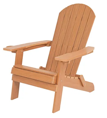Image de Chaise de jardin Adirondack en plastique, de couleur marron, pour une personne