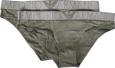 Immagine prodotto di Confezione 2 slip mutanda donna elastico a vista bipack EMPORIO ARMANI articolo 163334 1P227 BI-PACK BRIEF, US/UK M / IT III / CN 165/70, Cotone 95%,Spandex 5%