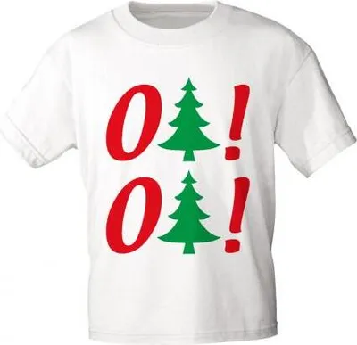 Produktbild von T-Shirt uni mit Aufdruck - O Tannenbaum - 12671 - Gr. S-XXL Größe - XXL
