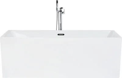 Produktbild von BELIANI Freistehende Badewanne Weiß 170 x 80 cm rechteckige Form Sanitäracryl Modern