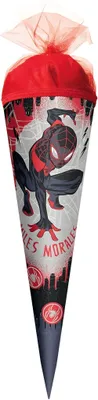 Produktbild von Roth Schultüte Marvel Spider-Man Miles Morales rund Tüllverschluss 50cm