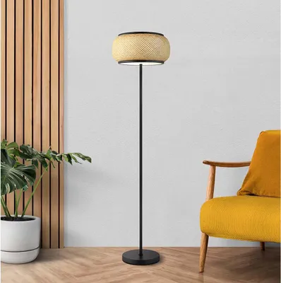 Produktbild von GLOBO Lighting Stehleuchte BAMBORA DH 38x146.10 cm schwarz Stehlampe