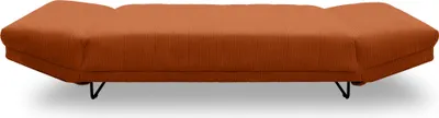 Produktbild von DOMO Collection Liege 700 001 FK Liege mit Schlaffunktion, verstellbare Armlehnen, mit Federkern, Schlafcouch, Microfaser / Cord terra, 250 cm