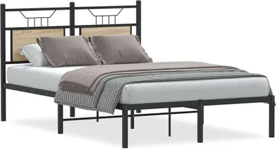 Immagine prodotto di vidaXL Struttura letto senza materasso rovere Sonoma 120x190 cm materiale a base di legno