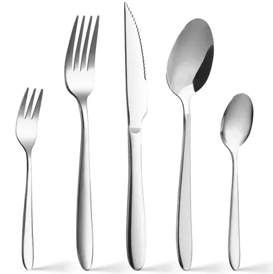 Produktbild von 60-teiliges Besteckset für 12 Personen, Edelstahl