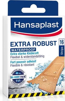 Zdjęcie produktu dla Hansaplast 48598-00000, 2,6 x 7,6 cm, Prostokątny, Beżowy, Tkanina, Clean the wound and gently wipe away any foreign objects such as dirt or grit. Dry the skin around..., CE