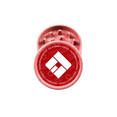 Produktbild von Grinder 2-teilig aus Hanfplastik Rot | Santa Cruz Shredder | California's Choice