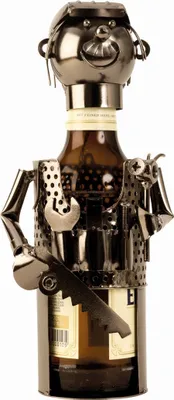 Produktbild von Flaschenhalter Mechaniker aus Metall für Bierflasche