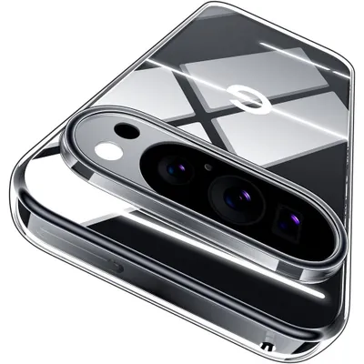 Image de Coque pour Google Pixel 10 Pro XL, Silicone Transparent Antidérapante Souple Anti-Rayures