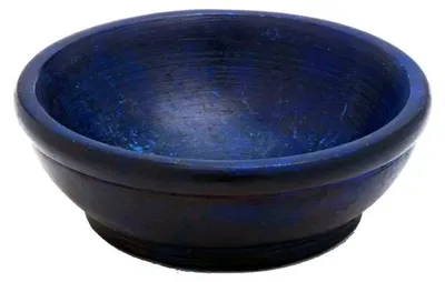 Wierookbrander Blauw 7,5 cm, Speckstein, dekorativ