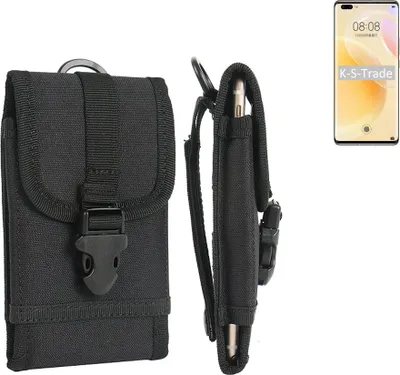 Produktbild von K-S-Trade Holster Handy Hülle kompatibel mit Huawei nova 8 Pro 4G Holster Handytasche Gürtel Tasche Schutz Hülle Robust Outdoor schwarz