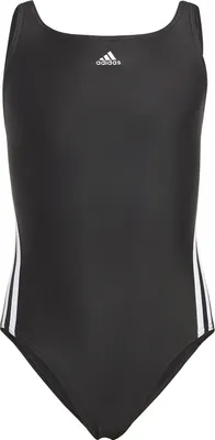 Produktbild von ADIDAS 3-Streifen Badeanzug Kinder schwarz 128