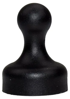 Produktbild von 10 schwarze Neodym-Magnete für Pinnwände, Kegelmagnete 12 x 20 mm
