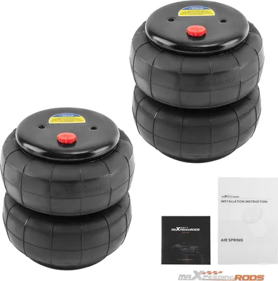 Obrázek produktu pro Pár 2600 LBS vzduchové pružiny vzduchové měchy Single Port 1/2" NPT pro těžká závěsná zařízení