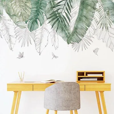 Obrázek produktu pro Samolepicí nástěnné dekorace – tropické palmy – 120 x 45 cm