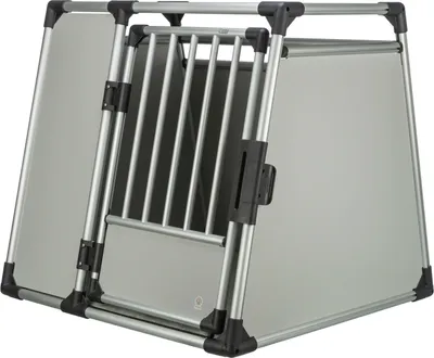 Produktbild von TRIXIE Transportbox, Aluminium - hellgrau/silber - 91 × 85 × 89 cm