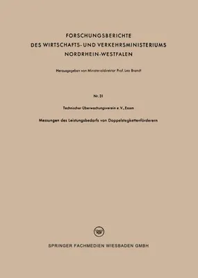 Produktbild von Messungen des Leistungsbedarfs von Doppelstegkettenförderern