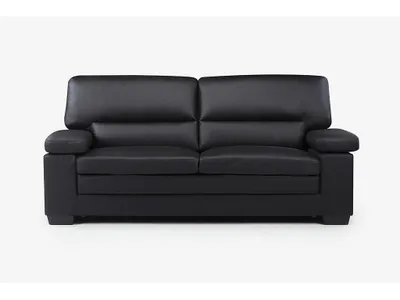 Produktbild von MIMAS 3-Sitzer-Sofa aus schwarzem Büffelleder