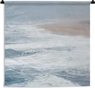Produktbild von MuchoWow® Wandteppich Wandbehang Strand - Meer - Golf 150x150 cm Tapisserie Dekoration Wandtuch - Wohnaccessoires - Modernes